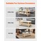 45-Inch Rectangle Rattan Coffee Table with Tempered Glass Top and One Open Storage Shelf